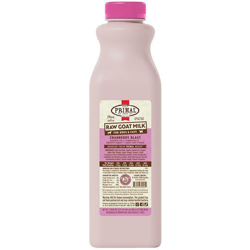 Primal  Cranberry Blast Raw Goat Milk 32oz