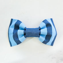 Load image into Gallery viewer, Blue Neon Striped Bowtie