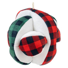 Load image into Gallery viewer, Plush Plaid Puzzle Ball  5″