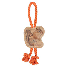 Load image into Gallery viewer, Tall Tails Natural Leather Chipmunk Tug 12"