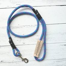 Load image into Gallery viewer, Climbing Rope Clip leash Blue Confetti