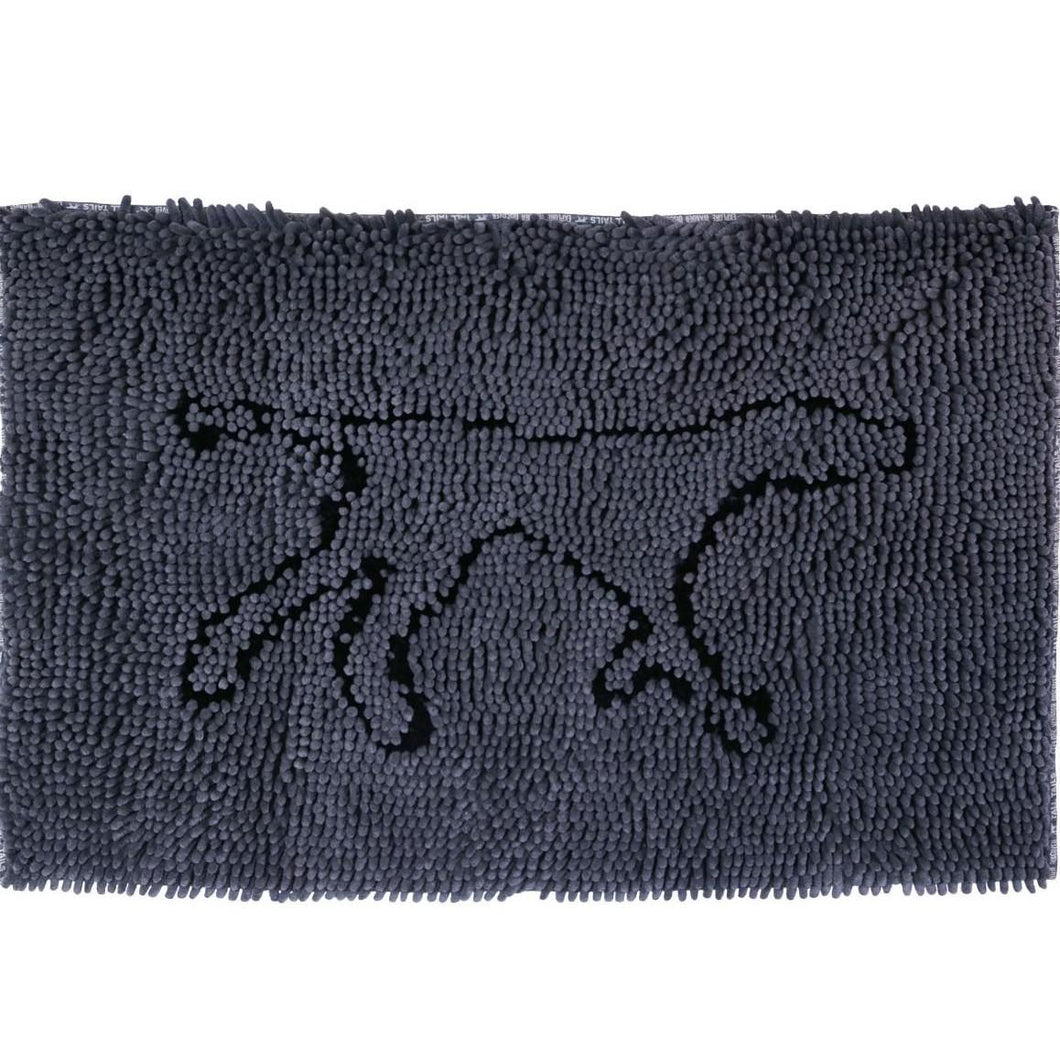 Tall Tails Wet Paws Absorbent Dog Mat Charcoal