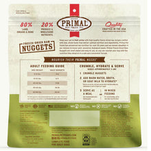 Load image into Gallery viewer, Primal Canine Freeze dried Lamb 14oz