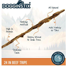 Load image into Gallery viewer, Dogginstix Braided Beef Tripe 24"