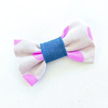 Load image into Gallery viewer, Lilac Neon dot Bowtie