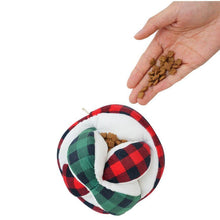 Load image into Gallery viewer, Plush Plaid Puzzle Ball  5″