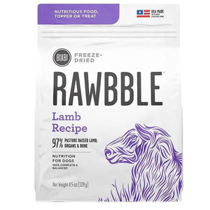 Bixbi rawbble dog freeze-dried lamb 4.5 oz