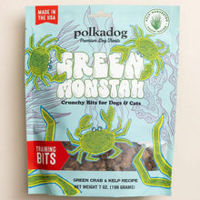 Load image into Gallery viewer, Polka Dog Green Monstah bits Regular Price $15