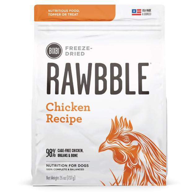 Bixbi rawbble dog freeze-dried chicken 4.5 oz