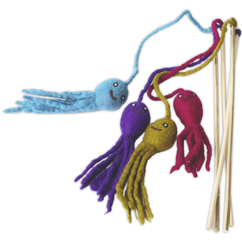 Pure wool Octopus Teaser Cat Toy
