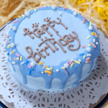 Load image into Gallery viewer, Blue Sprinkles Hard frosting dog cake