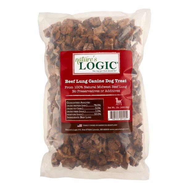Nature's Logic Beef Lung Canine Treat 1lb