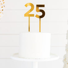 Load image into Gallery viewer, Party Gold Acrylic Numbers for Cakes
