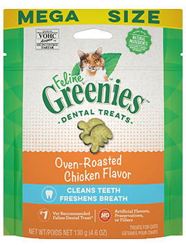 Greenies Feline Dental Chicken treat 4.6 oz