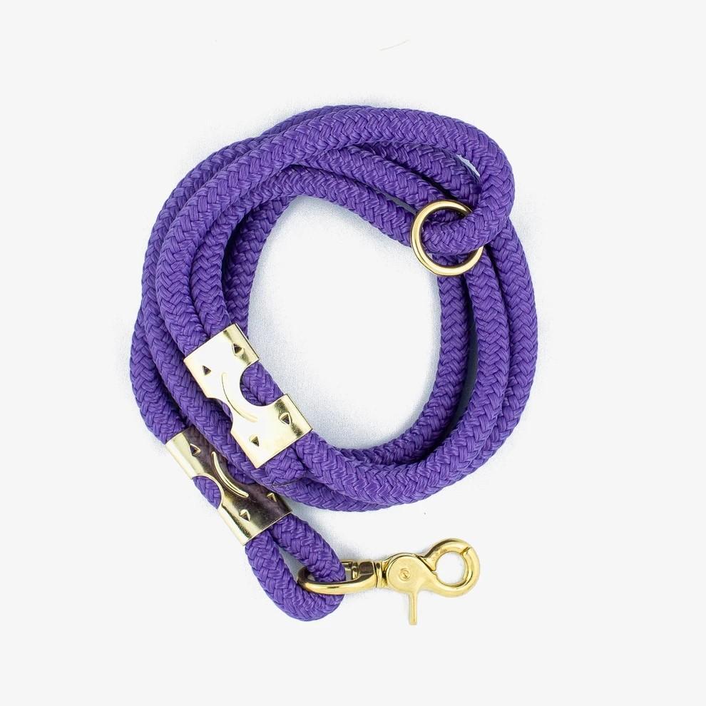 Purple Rope Dog Leash
