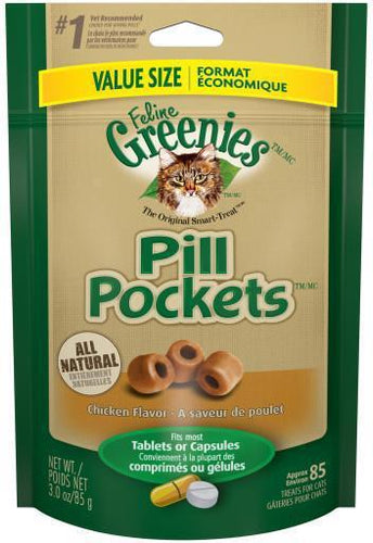 Greenies Pill Pocket Chicken Cat 1.6oz