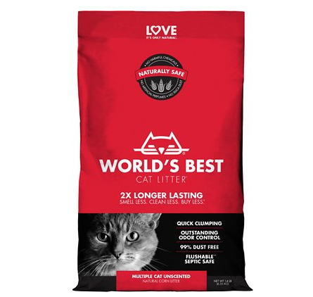 World's Best Multi Cat Unscented 8lbs, 14lbs, 28lbs
