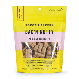 Bocces Soft Chewy Bacon Nutty 6oz