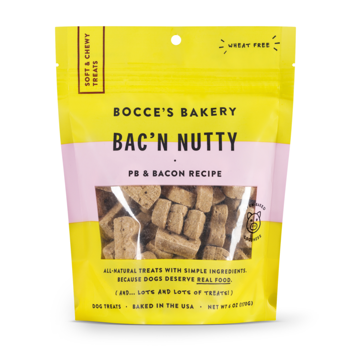Bocces Soft Chewy Bacon Nutty 6oz
