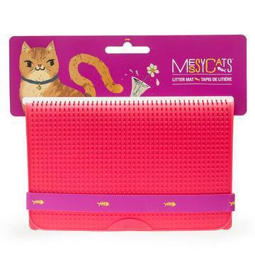 Messy Mutts - silicone litter mat RED